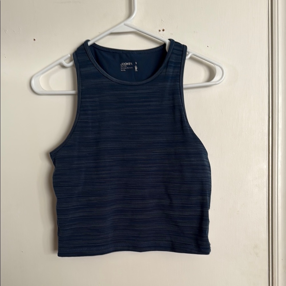 Women's Navy Blue Striped Tank Top